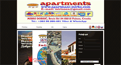 Desktop Screenshot of apartmani-mirko.com